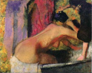 Edgar Degas Woman at her Bath Spain oil painting art